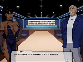 Goddess gives blowjob in DC comics part 88 😍 swallow cumshot