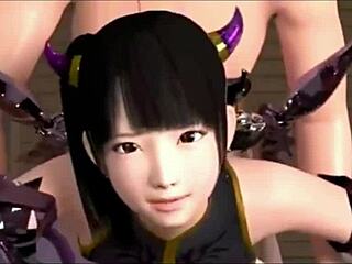 Do you see the 3D robo girl getting anal fucked doggystyle by her boss with a monster cock?