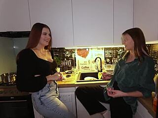 sisters mia and bella compare guys' bigger dicks for fun