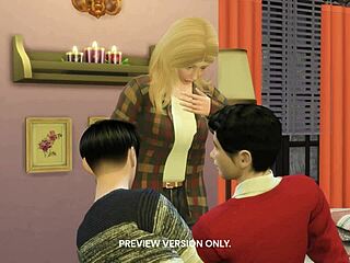 Sharing Friends with Ross, Joey, and Rachel in 3D Hentai!