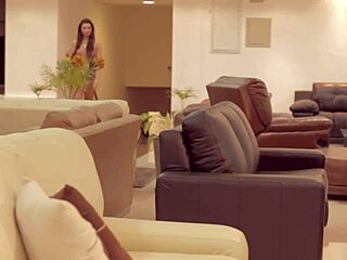 Bolivian sexy leather model in high definition casting interview