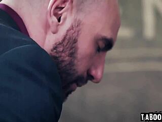 Teacher Gamble and Principal Cooper manipulate Gwen into rough group sex in classroom