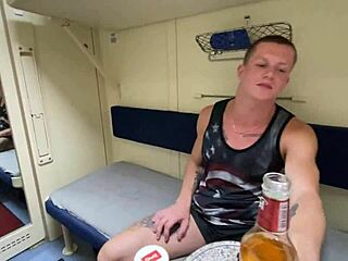 Katty West hooked up on pickup truck with Oliver Strelly, craving hard action