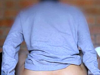 Latina mother-in-law and teen share desire in apartment, reaching ecstasy