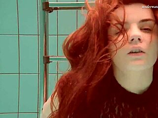 Hey, check out this hot hairy babe Vesta diving underwater with her tight pussy and tits on display 😏