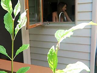 Nikki gets fucked doggystyle with her boobs bouncing