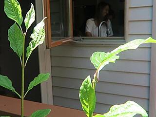 Nikki gets fucked doggystyle with her boobs bouncing