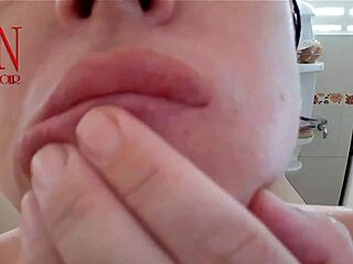 massage of lips and face fitness for the face my sensual lips are perfect regina noir 😘