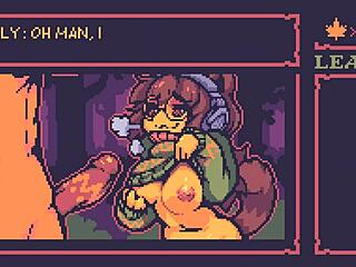 Lewd Leaf Land Maple Tea Ecstasy Psychedelic Hentai Game Ep 1 Brunette Fucks Monster Cock In Forest