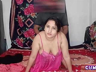 Desi Aunty Cumriya with Big Boobs Enjoys Owner Fun