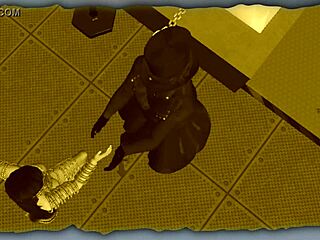 Bondage dance with bound moves