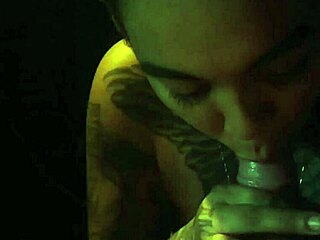 Intense Emotions During Tattooed Latina Blowjob