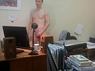 sexy model mars6mars masturbates under spy cam at work