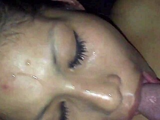 Cum Mouth Action Caught on Slow Cam