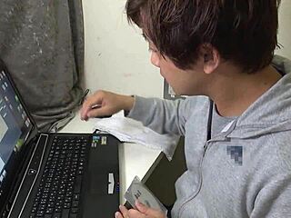 Japanese Girl with Shaved Hair in a Clean Setting