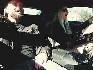 Mavie Pearl's Audi R8 Test Drive Outdoors