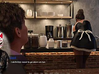 Kate Takes A Shower In Her Maid Costume