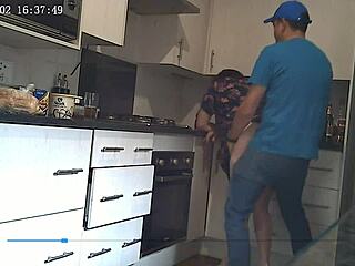 Spycam catches wife banging delivery guy secretly