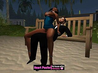 encounter at the seaside cabins beach with cartoon sex