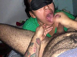 milf slut blows cock solo, craving cum in bdsm style