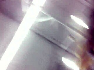 Babe flashes ass in jeans outdoors