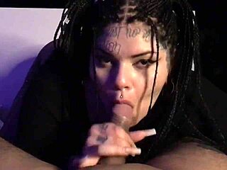 Tattooed Argentine Woman Sucking Cock in Oral Action