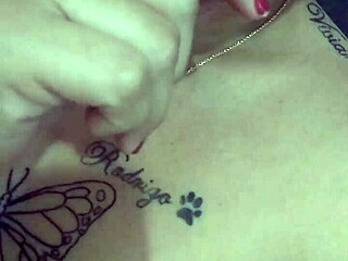 Unable to hold back, I cum on the monster cock