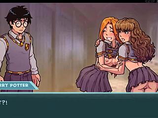 Akabur's Star Channel 34: Hermione's Shaved Pussy in Rough 4-Some