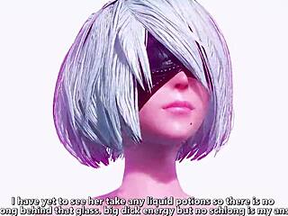 Lewd Futanari Game Show with Monster Cock Anime Action Unfolds