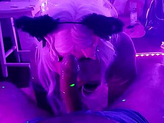 Emotional BBC Deepthroat Slobbering Session