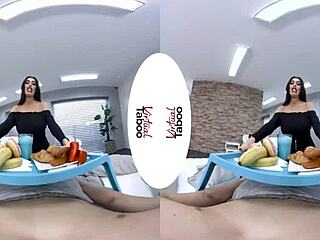 Virtual Taboo Experience - Breakfast Handjob in Bed