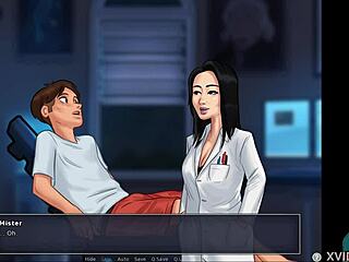 Asian Teacher Jerks Off Student with Big Cock