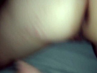 in this amateur pov, she bends over for intense doggystyle action.