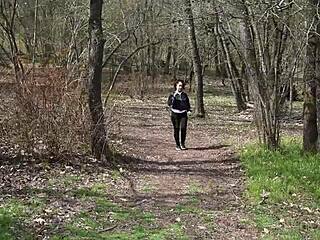 camping exhibitionism with mature outdoor activities