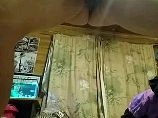 Masturbating with dildo at friend's house