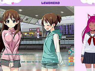 The Vtuber plays Go Go Nippon while masturbating with vibrator to orgasm