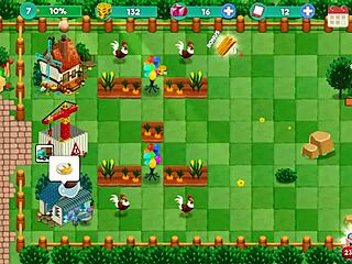 brunette milf in booty farm hentai game sex scene