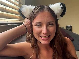 hey, feeling that squirting rush with teen trick-or-treater macy meadows in household fantasy by scott stark