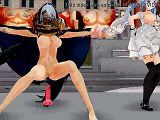 Mmd Damsel And Futanari Perform Singing And Dancing