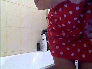 Sexy girl teases with dildo on webcam, showing off tits and fucking