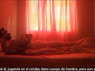 Stepmother Megan enters son's room to fuck him