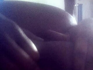 this shaved ebony girl is squirting so wetly