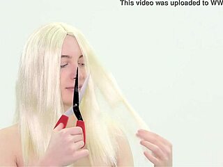 Submissive Hairy Bitch Endures Hair Chopping In Hardcore Scene