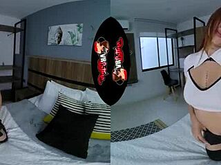 stunning latin teen with little body gets pounded in vr