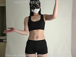 Detailed fetish video where the model beckons with seductive gestures and specific actions