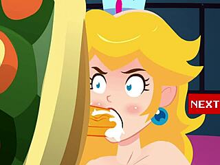 Dual arcade sex game as anime porn parody