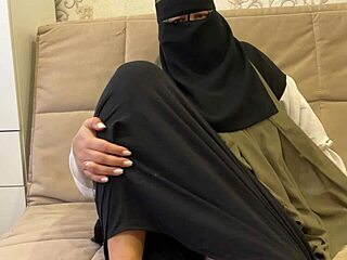 Syrian Stepmom in Hijab Delivers Hard Jerk Off Instructions with Dirty Talk
