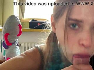 California babe's relentless dick sucking streak continues on day 7