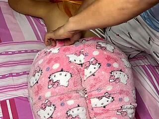 My gorgeous Latina stepdaughter's big butt drives me wild while filming her!