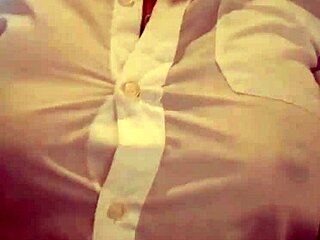 she soaked her shirt while masturbating that wet pussy to creampie on webcam